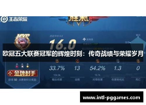 欧冠五大联赛冠军的辉煌时刻：传奇战绩与荣耀岁月